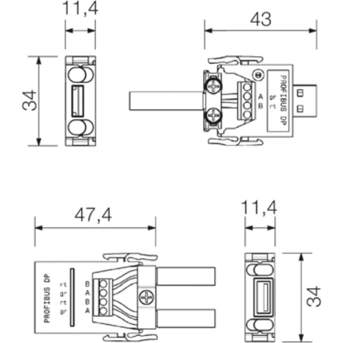 1806060000 Weidmüller Interface Connectors, Bus Connectors Image 2