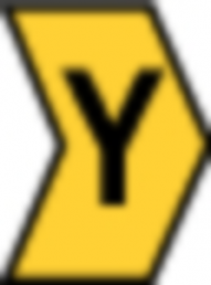 PVC cable maker, imprint "Y", (L x W) 3.5 x 3.3 mm, max. bundle Ø 3 mm, yellow, 515-01254