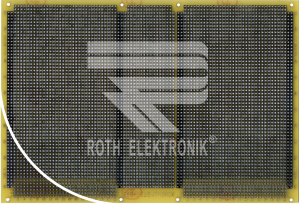 Prototyping board, 160 x 233,4 mm, epoxy resin, Elektronik Roth RE322-LF