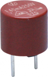 Micro fuse 8.5 x 8 mm, 1.6 A, F, 250 V (AC), 35 A breaking capacity, 37011600430