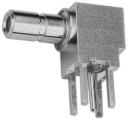 SSMB plug 50 Ω, solder/crimp connection, angled, 100024917