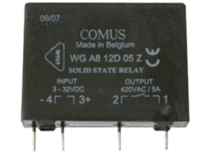 Solid state relay, 3-32 VDC, zero voltage switching, 24-480 VAC, 5 A, THT, 5750 8553 100