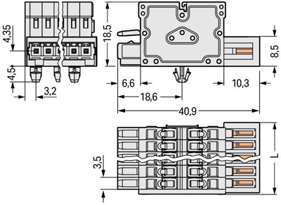 734-367/008-000 WAGO PCB Connection Systems Image 2
