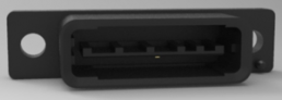 Pin header, 30 pole, pitch 1.5 mm, straight, black, 3-292234-0