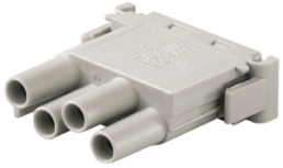 Socket contact insert, 4 pole, unequipped, crimp connection, with PE contact, 1861900000