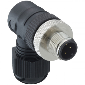Cable plug, M12, 5 pole, screw connection, angled, 1255 05 T9CR