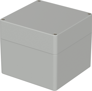 Polycarbonate enclosure, (L x W x H) 122 x 120 x 105 mm, light gray (RAL 7035), IP65, 02228000