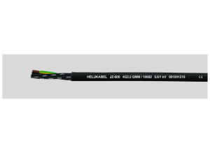 PVC control line JZ-600 / OZ-600 3 G 2.5 mm², AWG 14, unshielded, black