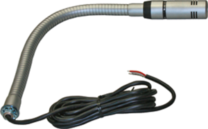 Directional microphone, 200 Ω, 100 Hz to 10 kHz, gray