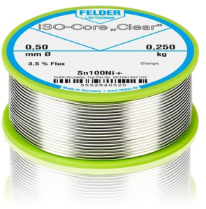 Solder wire, lead-free, Sn100Ni+, Ø 0.5 mm, 250 g