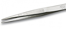ESD SMD tweezers, uninsulated, antimagnetic, stainless steel, 120 mm, 39SA
