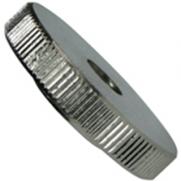 Knurled nut, M3, H 3 mm, inner Ø 6 mm, outer Ø 12 mm, steel, galvanized, DIN 467, 10880MC94