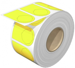 Polyester Device marker, (L x W) 47.75 x 27 mm, yellow, Roll with 1000 pcs
