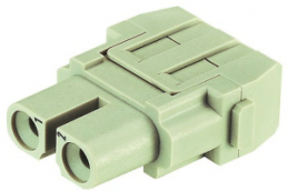 Socket contact insert, 2 pole, unequipped, crimp connection, 09140023103