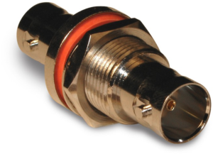 Coaxial adapter, 75 Ω, BNC socket to BNC socket, straight, 112436