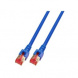 Patch cable, RJ45 plug, straight to RJ45 plug, straight, Cat 6, S/FTP, LSZH, 5 m, blue