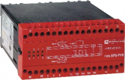Safety module, 1 Form A (N/O) (transfer function) + 1 Form B (N/C) (feedback loop) voltage-free + 4 transistor outputs, 230 VAC, XPSPVK3784