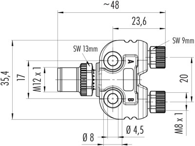 79 5232 90 04 binder Sensor-Actuator Adapter Image 2