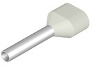 Insulated Wire end ferrule, 0.75 mm², 16 mm/10 mm long, white, 9004900000