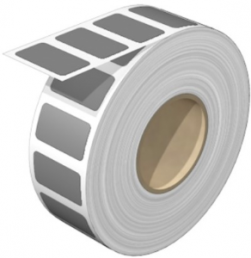 Polyester Device marker, (L x W) 27 x 15 mm, gray, Roll with 450 pcs