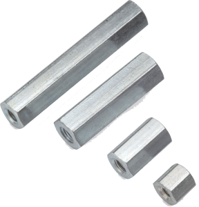 Hexagonal spacer bolt, Internal/Internal Thread, M2.5/M2.5, 22 mm, steel