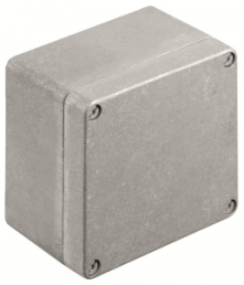 Aluminum enclosure, (L x W x H) 81 x 120 x 122 mm, gray (RAL 7001), IP67, 1565270000