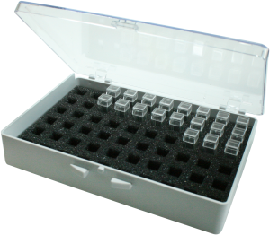 Assortment box, gray/transparent, (L x W x D) 157 x 110 x 25 mm, V11-3