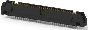 Pin header, 64 pole, 2 rows, pitch 2.54 mm, solder pin, pin header, tin-plated, 1-5102155-2