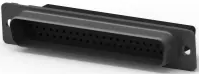 D-Sub plug, 62 pole, high density, unequipped, straight, crimp connection, 1658673-1