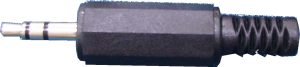 3.5 mm jack plug, 3 pole (stereo), POM, 1532 10