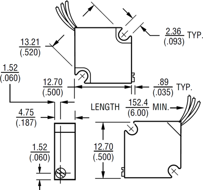 3252L-1-101MLF Bourns Electronics GmbH Trimmer Potentiometers Image 2