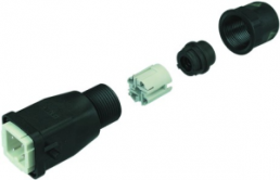 Pin contact insert, 3A, 3 pole, equipped, IDC connection, with PE contact, 09200030440