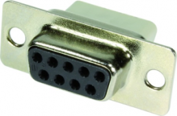 D-Sub socket, 15 pole, standard, unequipped, straight, crimp connection, 09670154702
