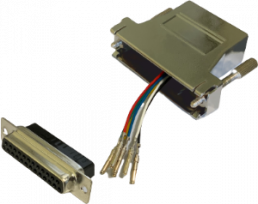 Adapter, D-Sub socket, 25 pole to RJ12 socket, 10121126