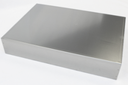 Aluminum enclosure, (L x W x H) 432 x 305 x 76 mm, natural, 1444-17123