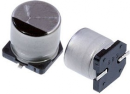Electrolytic capacitor, 10 µF, 100 V (DC), ±20 %, SMD, Ø 8 mm