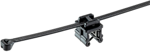 Edge clip, max. bundle Ø 51 mm, nylon/steel galvanized, black, (L x W x H) 203 x 14.7 x 17 mm