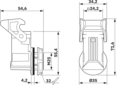 1672260 Phoenix Contact Housings for HDC Connectors Image 2