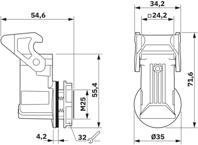 1672251 Phoenix Contact Housings for HDC Connectors Image 2