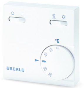 Room temperature controller, 230 VAC, 5 to 30 °C, white, 111170551100