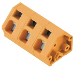 PCB terminal, 3 pole, pitch 7.5 mm, AWG 26-14, 15 A, spring-clamp connection, orange, 1952580000