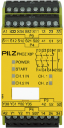 Monitoring relays, safety switching device, 3 Form A (N/O) + 2 Form B (N/C), 8 A, 24 V (DC), 777760