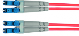 FO duplex patch cable, LC to LC, 1 m, OM4, multimode 50/125 µm