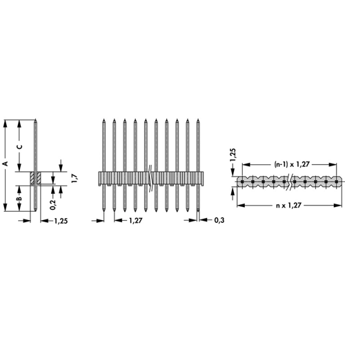 SLM N 1 63 20 G Fischer Elektronik PCB Connection Systems Image 3