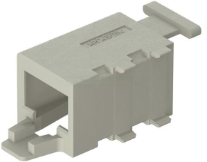 RJ45 housing, Cat 6A, gray, for patch cable, 09149452001