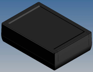 ABS enclosure, (L x W x H) 188.5 x 133.5 x 55.5 mm, black (RAL 9004), IP54, TK22.9