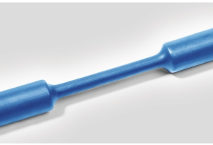 Heatshrink tubing, 2:1, (2.4/1.2 mm), polyolefine, cross-linked, blue