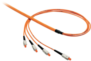 Breakout cable, SC to SC, 1 m, OM1, multimode 62.5/125 µm