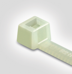Cable tie internally serrated, polyamide, (L x W) 300 x 7.61 mm, bundle-Ø 5 to 80 mm, natural, -40 to 85 °C