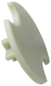 Extension plunger, round, Ø 15 mm, (L x H) 4.75 x 15 mm, beige, for single pushbutton, 5.46.017.036/0710
